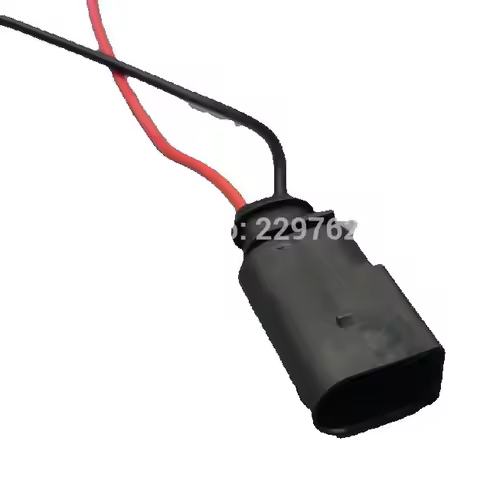Yierxjwshx 1pcs 2 Pin 3.5mm Auto For VW Electrical Horn Wire Harness Waterproof Male Connector 8D0 9