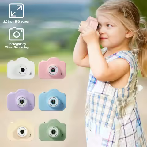 1Pc Kids Camera Mini Cam Color Display Children Birthday Gift Kids Toys For Kids Digital Dual Camera