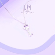 Kimjupe - 925 Silver Necklace Love KeyWanita Kls444
