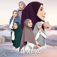 Zihaluv - Tudung Ameena Sarung Dagu Ironless - Cey Crepe - Bidang 55