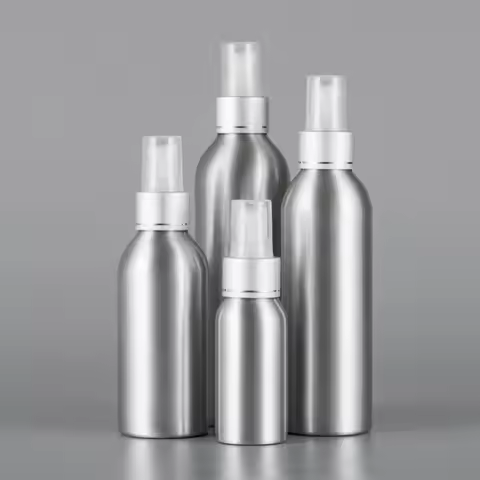 30ml/50ml/100ml/120ml/150ml/250ml Aluminum Empty Spray Bottle Mini Travel Refillable Perfume Cosmeti
