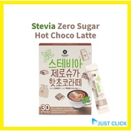 Stevia Zero Sugar Hot Choco Latte 10/30Sticks, Sugar 0g, Korea Hot choco Latte(15gx30sticks)