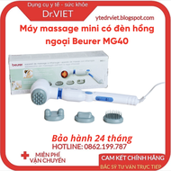Máy Massage Cầm Tay Có Đèn Hồng Ngoại Beurer MG40 (Hộp)