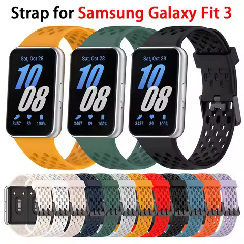 Silicone Strap For Samsung Galaxy Fit 3 Watch Bracelet Replacement Sport Watchband For Samsung Galax