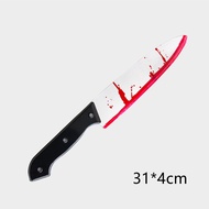 Halloween Bloody Knife Prop - Realistic Fake Plastic Knife for Horror Costumes Scary Party Accessori