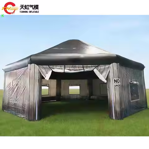 Fast Air Shipping Large Wooden Camping Dome Tent Beach Bar Lawn Event Inflatable Lodge Tents