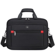 AT/⛎Swiss Army Knife Computer Bag Men's Portable Business Travel Briefcase Large Capacity Shoulder Bag Crossbody Backpac