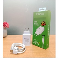 Infinix 33W 33 WATT Travel Charger For Android and Type C Infinix USB C and USB Micro 33W Fast Charg