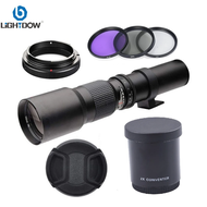 Lightdow 500mm/1000mm F8 Manual Telephoto Prime Lens with 2X Converter 3PCS 67mm Filters Canon Nikon Sony Pentax Olmpus Cameras