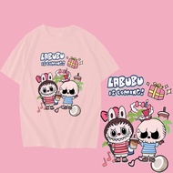 💥 HOT ใหม่ (พร้อมส่ง)เสื้อลาบูบู้ Labubu Pop Mart T-shirt ผ้าCotton เสื้อยืดเด็ก