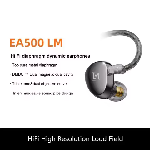 New SIMGOT Xingge EA500LM 유선이어폰 인이어 헤드폰 HiFi Wired Dual-Cavity Earphones Fever Level High Resolution