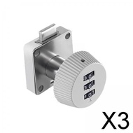 [Shiwaki] 3x Combination Cam Lock Cabinet Code Lock Code Lock Keyless Kitchen Cabinet Digit Code Security Lock for Garage, Wardrobe, Cupboard