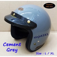 Helmet Magnum M8 - Cement Grey / Kelabu ( L / XL ) SGV MS88 KHI XDOT MHR LASER BKP LTD INDEX BELL BO