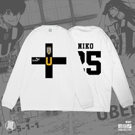 Longsleeve Ubers FC Barou Niko Blue Lock Jersey Kaos Anime Manga Baju Wibu T-Shirt Jepang DJA Cloth