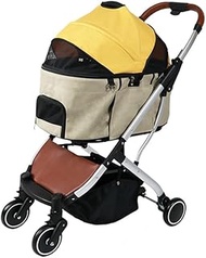 3-in-1 Pet Strollers for Small Medium Dogs Cat Strolling Cart with Detachable Carrier Foldable Trave