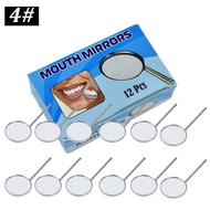 Box of 12 dental mirrors - Dental mirror handle - Dental mirror