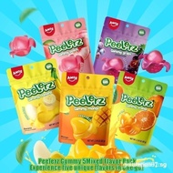 (1Pek Perisa Campuran/1Pek) AMOS Peelerz Gummies Peelable - Mangga, Oren, Pic, Pisang, Hadiah Hallow