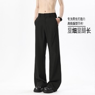 Ready Stock Fast Shipping 2026 Spring New Style Shadowless Wall American Style Pleated Trousers M-5X