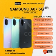 [NC] SAMSUNG A07 5G (8GB+256GB) Samsung Malaysia Set