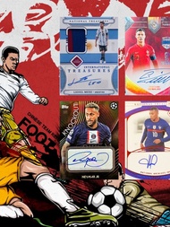 การ์ดฟุตบอล Topps Messi Panini ลายเซ็น World Cup UEFA Champions League Mosaic Prizm ของเล่นสำหรับแฟน