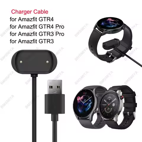 1PCS Magnetic Charger for Huami Amazfit GTR 4 GTR3 100cm Replacement USB Charging Cable for Amazfit 