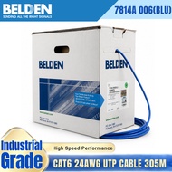 Belden 7814A 006(BLU) CAT6 24awg utp cable 305m High Speed Performance