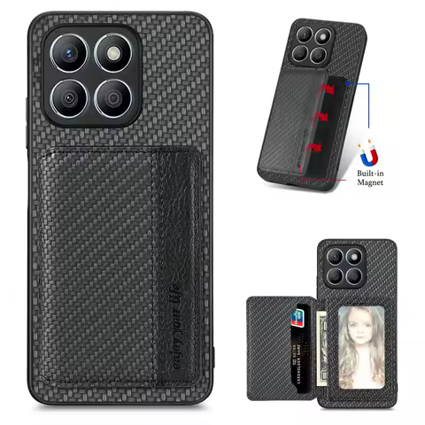 Honor X7C X7B X7A Plus 5G 4G Back Case Leather Magnet Stand Phone Honor X6B X6A X7 C X8A X8B X9A X9B