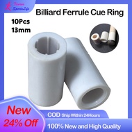 13mm Billiard Cue Stick Ferrule Billiards Cue Stick Tip Cue Plastics Billiard Ferrule White Billiards Accessories