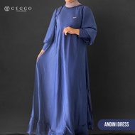 [Promo] Geggo Woman - Andini Raya Dress Denim / Dress / Abaya Wanita