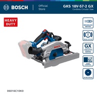 BOSCH GKS 18V-57-2 GX เลื่อยวงเดือนไร้สาย 6 นิ้ว (6-1/2") 18V มอเตอร์ไร้แปรงถ่าน ใบขวา ตัดลึก 57 มม.