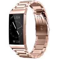 Compatible for Fitbit Charge 3 / Fitbit Charge 4 / Fitbit Charge 3 SE Bands, Stainless Steel Metal Replacement Strap 