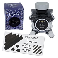 Diamine UK Fountain Pen Ink Bottle, Diamine Inkvent Blue Edition Soluble Shimmer Ink Bottle 50ml