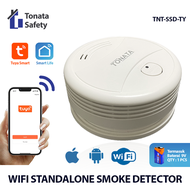 Smart WiFi Smoke Detector Photoelectric Standalone Pendeteksi Asap