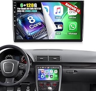 8 Core 6+128G Android 13 Car Radio for Audi A4 S4 RS4 8E B6 B7 2000-2009 with Carplay Android Car, 9