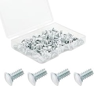 Taezn 80 Packs Wall Plate Screws, 3/8 Inch Outlet Screws 6-32 White Screws for Wall Plates Perfect R