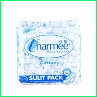 ◴ ▼ Charmee Cottony For All Types of Flow w/ wings Sulit Pack 20's - SANITARY NAPKIN