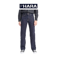 [สินค้าขายดี]  Hara กางเกงยีนส์ Original Straight Fit สี Navy (เลือกไซส์ได้) G03018