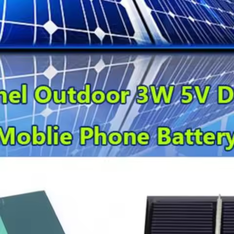 3W 5V Solar Panel Charger Photovoltaic Cells Phone Power Bank for Solar Light for 3.7V Battery 3-5V 