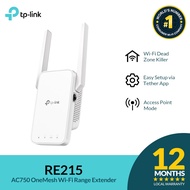 TP-Link RE215 AC750 Dual Band 750Mbps Mesh Wi-Fi Extender Dead Zone Killer TP-Link WiFi Extender