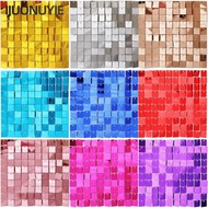 IJUONUYIE Sequin Backdrop, Wedding Glitter Square Sequin Panel Wall Decor,  Birthday Decoration Baby