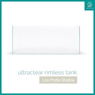 [JBJ] 60cm Shallow/Low-Profile Ultra-Clear Glass Rimless Tank