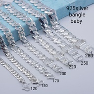 *Ready stock*(TP Baby)Original 925 silver bangle baby gelang tangan bangle untuk bayi