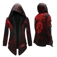 2020 Tribal Windbreaker Medium Long Jacket Plus Velvet Youth Game Peripheral Clothes WOW Men discoun