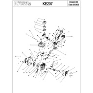 PARTS for KRESS KE207 Gas Engine