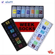ELO 7pairs Week Socks  Sports Fashion Cotton