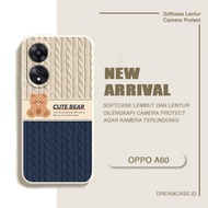 [CM1] SOFTCASE MACARON MOTIF BONEKA BEAR LUCU FOR OPPO A60 TERBARU - SOFTCASE MACARON OPPO A60 - CAS