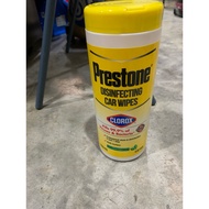 Prestone disinfecting car wipes.