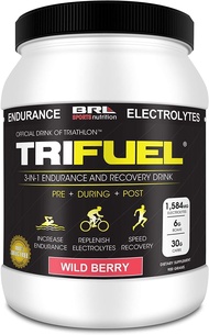 3-in-1 Endurance and Recovery, Hydration, BCAA, Electrolyte Enhanced Drink (Wild Berry)…