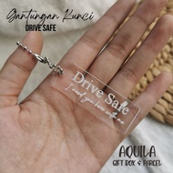 GANTUNGAN Acrylic drive safe keychain