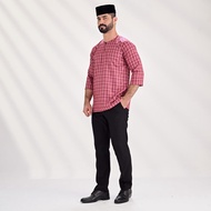 KURTA HERITAGE MALIQUE - 3/ 4 SLEEVE (THREE-SIDED SLEEVES) Kurta for Men Kurta Lelaki Kurta 3/4 Slee